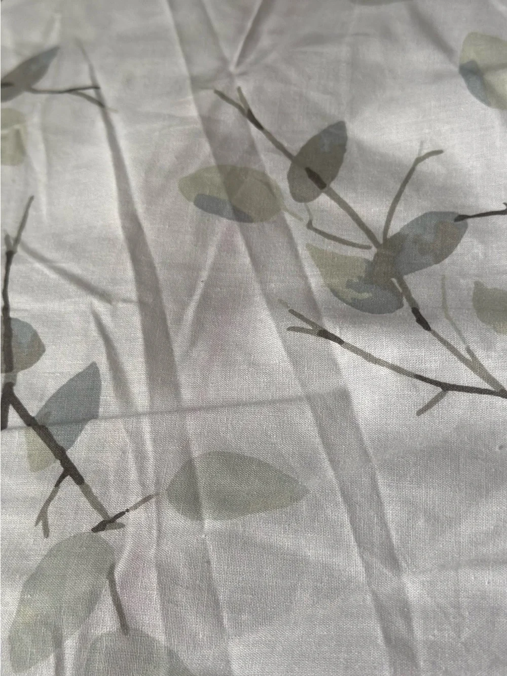 Brielle Home Everly Floral Comforter Set - White with Sage Leaf Print